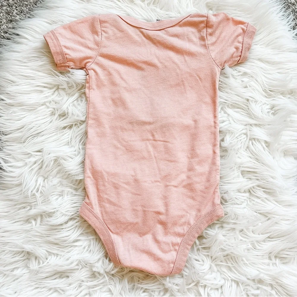 Bella Canvas Kids | Llama Graphic Bodysuit Pink 12-18M Short Sleeve
